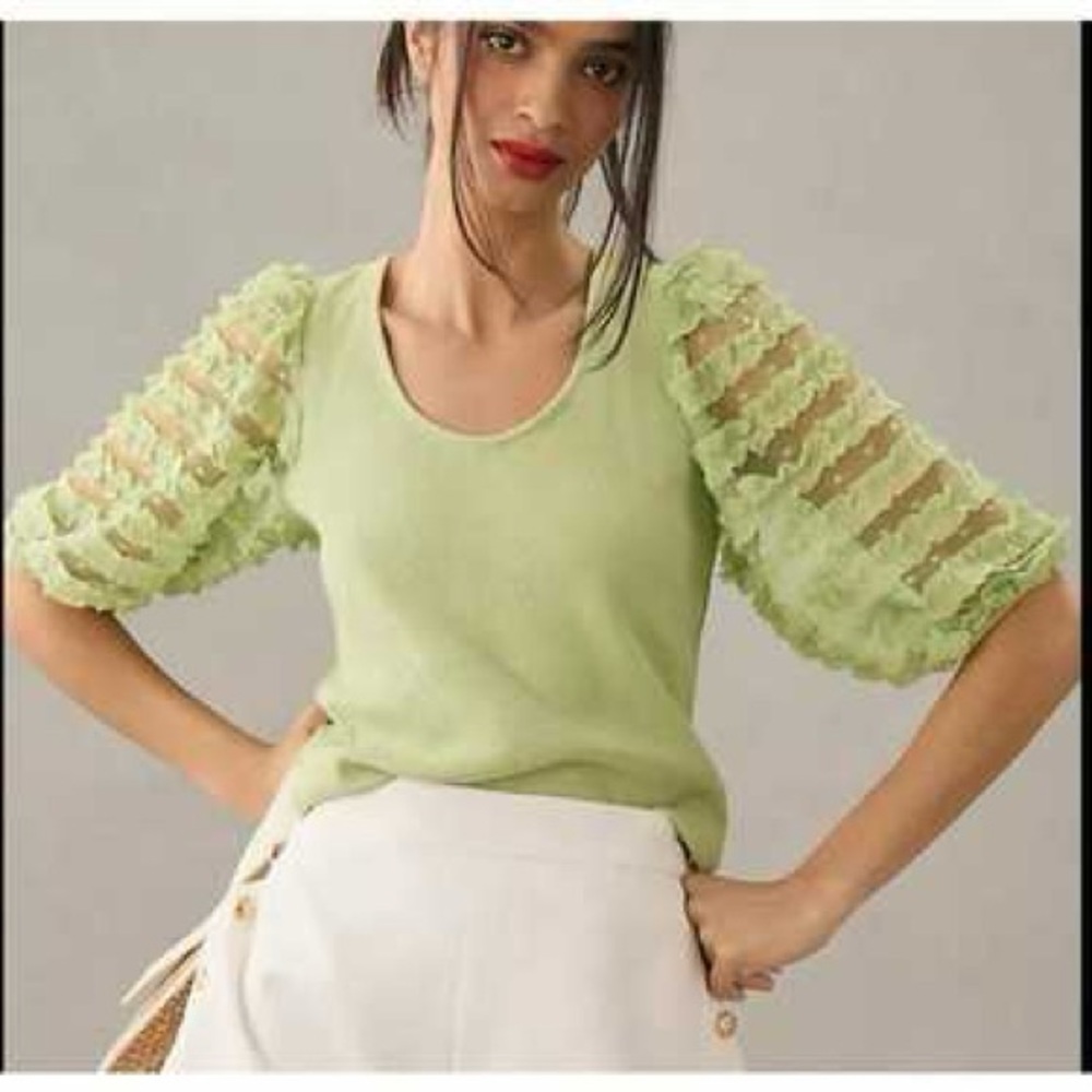 Dolan Ruffle Sleeve Shirt - Picture 8 of 8
